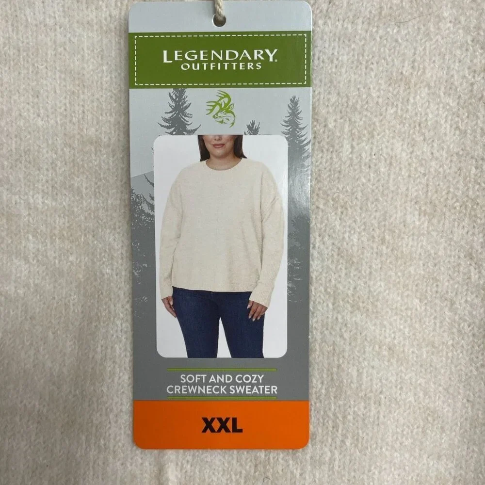 NEW Legendary Outfitters Women's XXL Soft & Cozy Crewneck Sweater